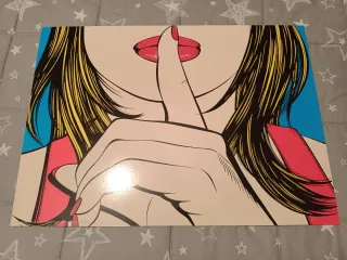 Cuadro Decorativo Silencio Pop Art