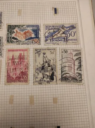 20 Sellos Antiguos Francia son veinte