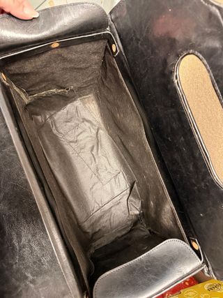 Maletín cuero vintage años 40 con llaves