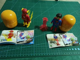Playmobil Maxi DC Flash y Superman
