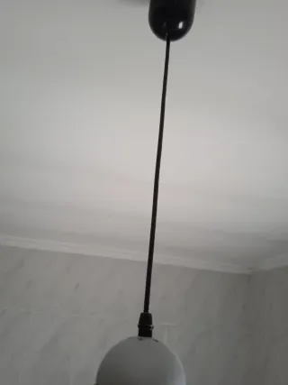 Lámpara colgante cocina metal y plástico