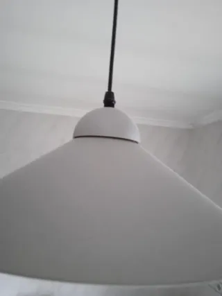 Lámpara colgante cocina metal y plástico