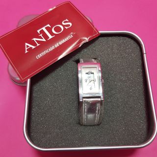 Reloj pulsera señora Antos IK rectangular plateado (Sin Uso
