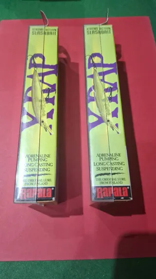 Lote 2 señuelos pesca Rapala X-Rap