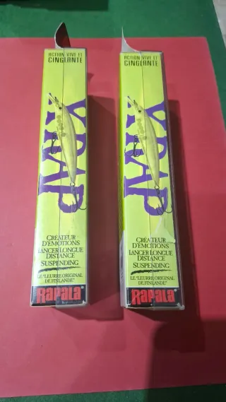 Lote 2 señuelos pesca Rapala X-Rap