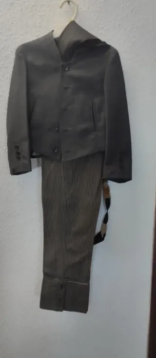Traje flamenco campero niño gris
