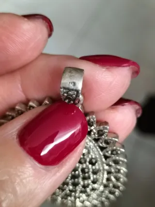 Ciondolo vintage argento 925 e marcasite