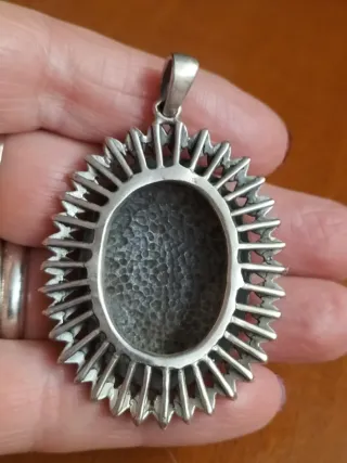 Ciondolo vintage argento 925 e marcasite