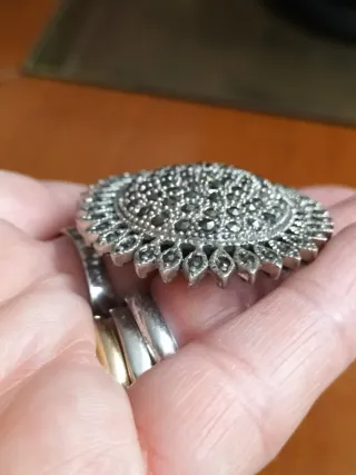 Ciondolo vintage argento 925 e marcasite