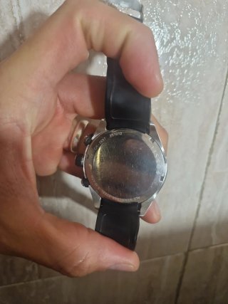 Reloj Fossil Cronógrafo Plata y Negro