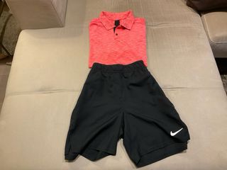Camiseta Lotto Padel Roja Pantalon Nike Padel Negr