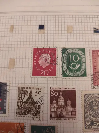 10 Sellos Antiguos Alemania Tercer Reich son diez