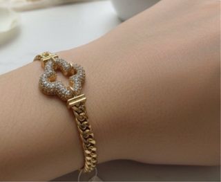 Conjunto Colar e Pulseira esferas Douradas