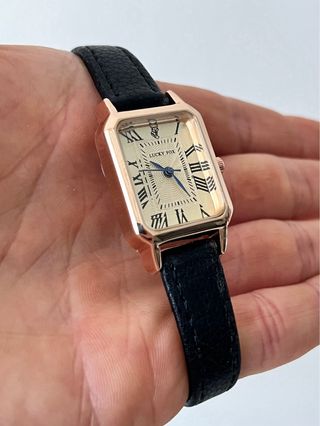 Orologio stile vintage nero e oro - Nuovo