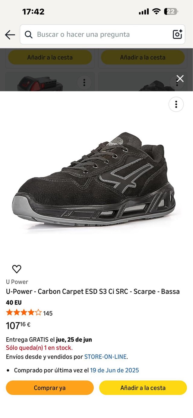 Botas Seguridad U Power Talla 40