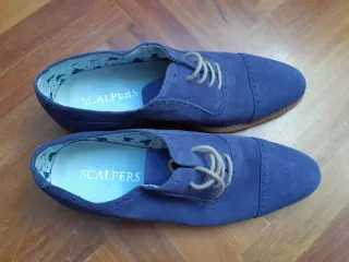 Zapatos de ante azul Scalpers talla 41