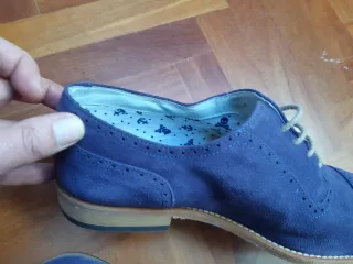 Zapatos de ante azul Scalpers talla 41