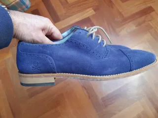 Zapatos de ante azul Scalpers talla 41