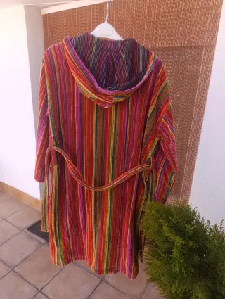 Albornoz rayas multicolor talla L