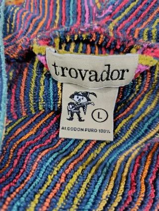 Albornoz rayas multicolor talla L