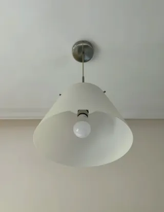 Lámpara colgante moderna cristal y metal