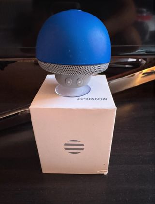 Altavoz Bluetooth Hongo Azul y Gris