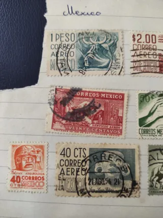 Sellos Antiguos: México, Brasil, Argentina Elige