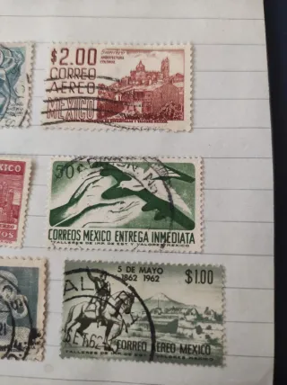 Sellos Antiguos: México, Brasil, Argentina Elige