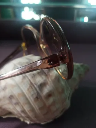 Gafas de sol vintage años 70 marrón anaranjado