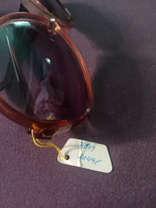 Gafas de sol vintage años 70 marrón anaranjado