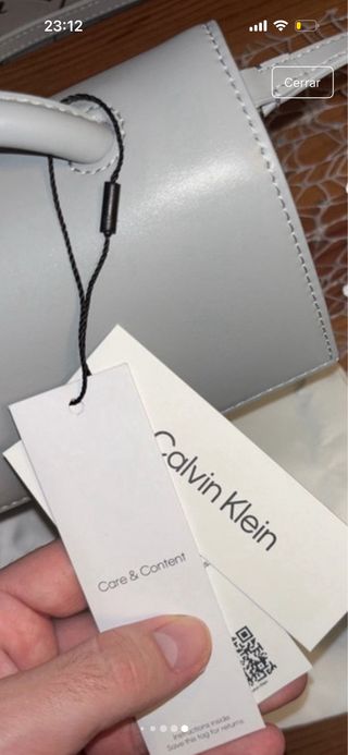 Bolso Calvin Klein Gris