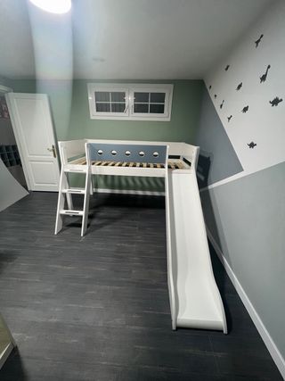 Cama alta infantil Flexa madera 120cm