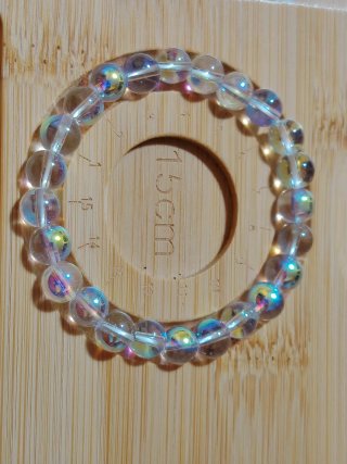 Bracciale Quarzo Aura 8mm Misura 16