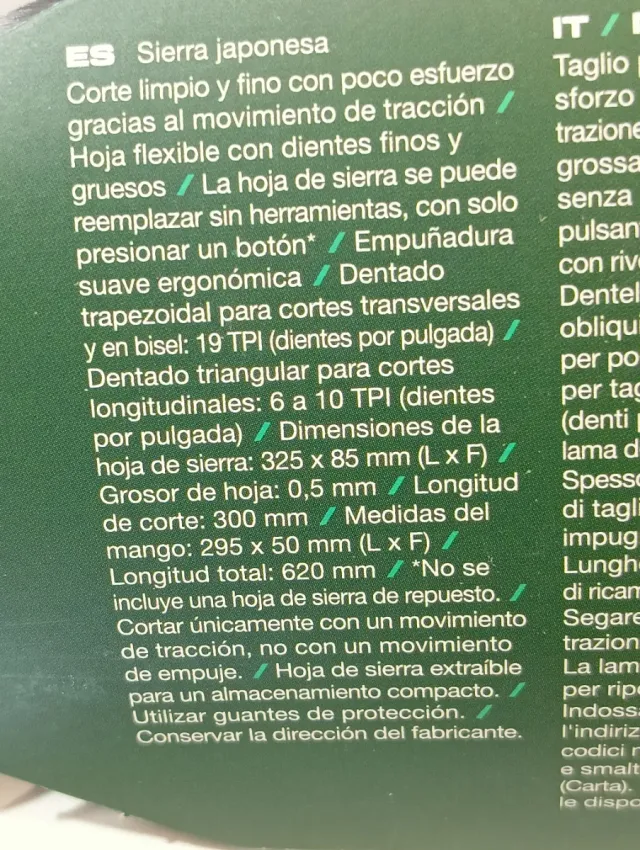 Sierra Japonesa PARKSIDE