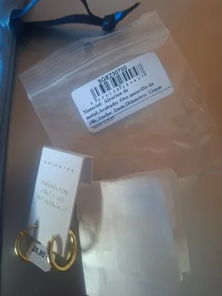 Pendientes Luxenter Aro Bañados en Oro