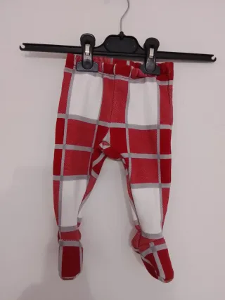 Tutina bimbo a quadri rossa e bianca