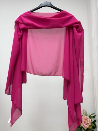 Capa invitada gasa fucsia fiesta