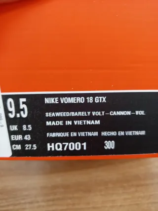 Nike Vomero 18 GORE-TEX Verde/Azul 43