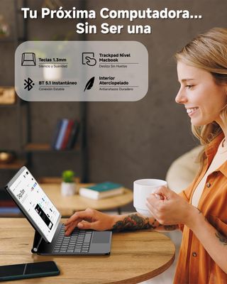 NUFLAZ Teclado funda  iPad Air 13 Pulgada (M2/M3)