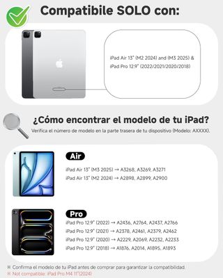 NUFLAZ Teclado funda  iPad Air 13 Pulgada (M2/M3)