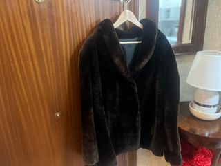 Abrigo Piel Auténtica Negro Hecho a Medida