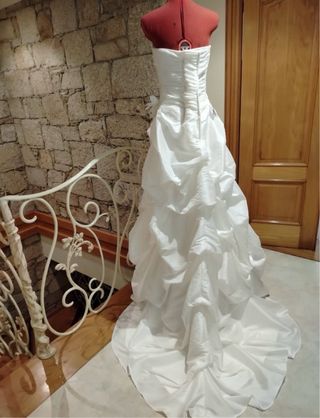 Vestido de Novia Talla 46 Blanco Nuevo