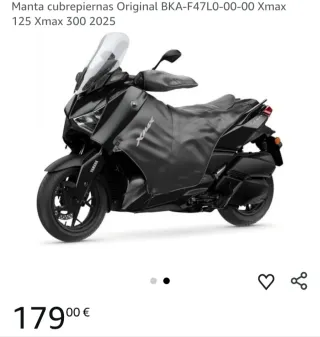 Manta Yamaha Xmax 125/300 Negra 2025