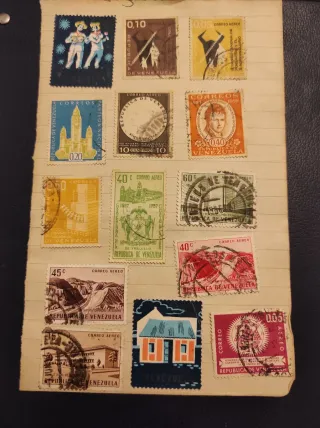 Sellos antiguos Venezuela y Portugal Elige