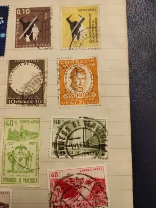 Sellos antiguos Venezuela y Portugal Elige
