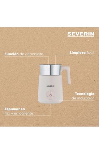 ¡CHOLLO! SEVERIN Espumador Leche Inducción