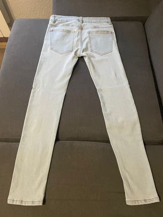 Pantalones Azules Bershka - Talla S