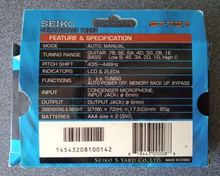 Afinador Seiko ST737 Guitarra y Bajo
