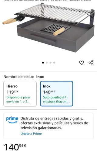 Imex El Zorro – Cajón Barbacoa con Parrilla