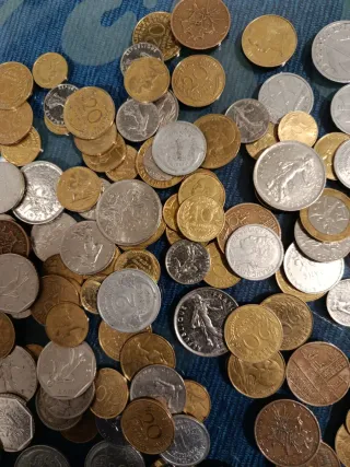 Lote de monedas antiguas francesas